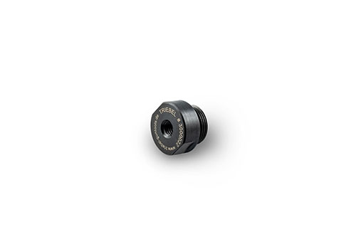 Das Headpiece M16x1/M6 von TRIEBEL ist aus Stahl, blued und laser-markiert – ein präzises Ersatzteil für deine Reloading Dies von Triebel Waffenwerkzeuge.